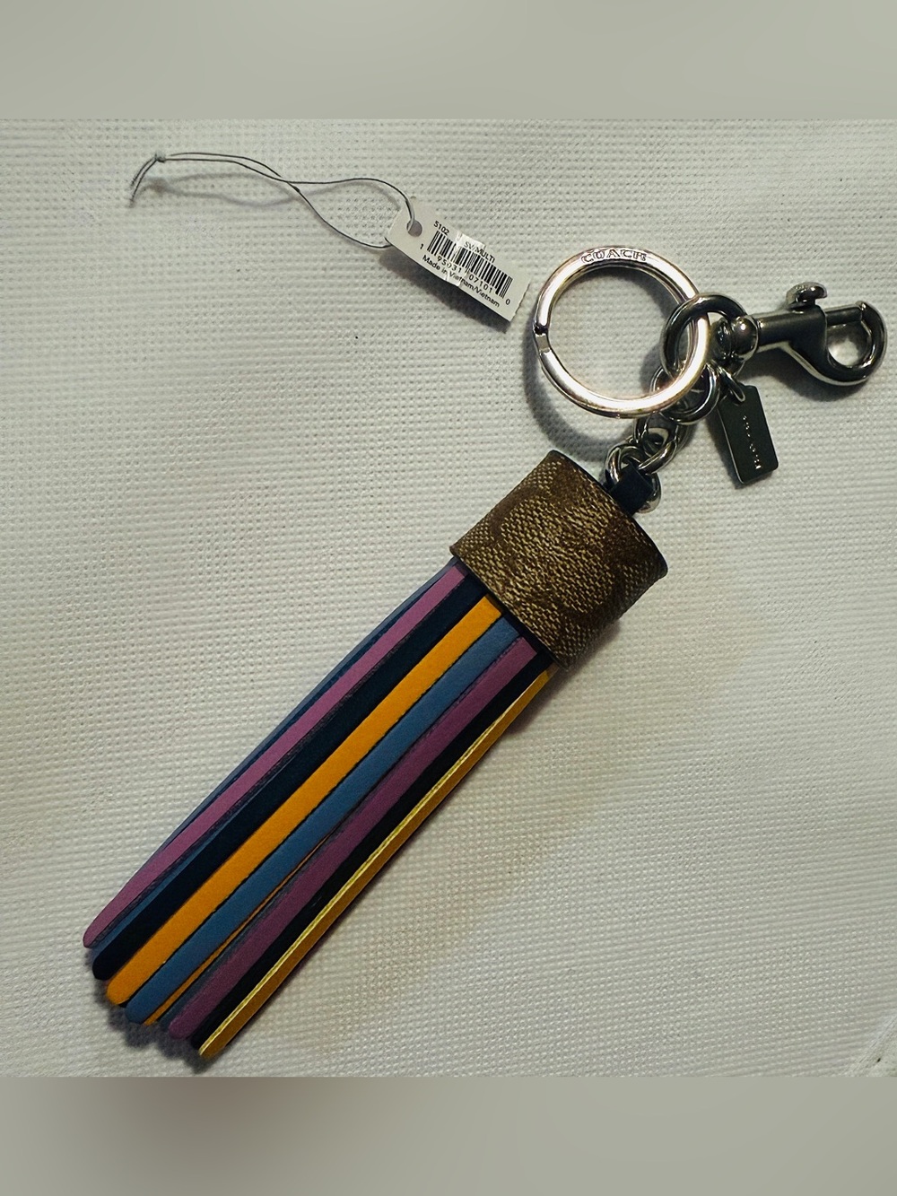 Coach Multicolor Tassel Charm